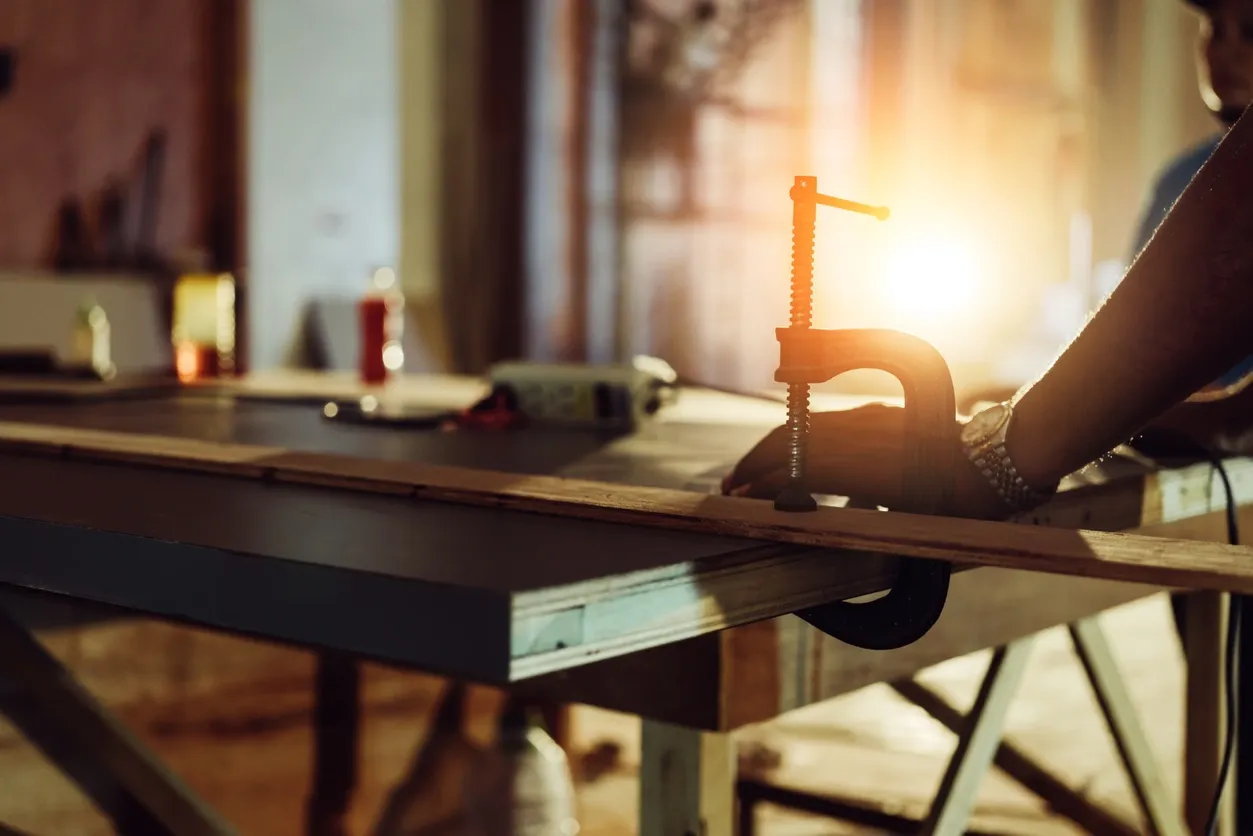 Craftsman working in workshop — Van Braam Design